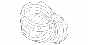 Air duct for the Audi Q7 20-26 3.0T MHEV turbine