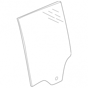 Glass of the rear left door Volkswagen ID.4 21-23 tinted
