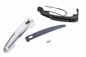 Door handle outer front left Chevrolet Malibu 16- keyless, chrome