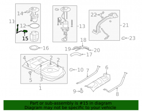 Fuel level sensor float Mitsubishi Outlander 2005-13 2.4, 3.0
