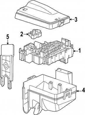Underhood fuse box housing Volkswagen ID.4 21-23