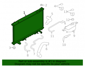 Radiator cooling water Infiniti Q50 14-15 3.7 broken fitting