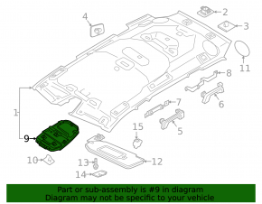 Volvo XC60 18-25 Front Courtesy Light Bracket