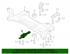 Front engine mount VW Atlas 18-24 2.0T, 3.6