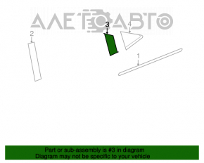 Door trim side rear left rear Chrysler 200 11-14