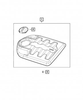 Chrysler 200 15-17 3.6 Engine Cover