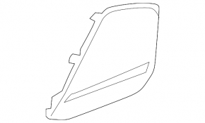Door speaker grille, lower front left, Audi A6 C8 19-22, black, chrome, Bang & Olufsen