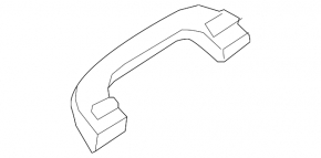 Front left ceiling handle BMW X1 F48 16-22 black, broken mount