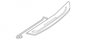 Door sill trim outer rear left BMW 7 G11 G12 16-22 chrome with backlight, M-Sport