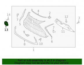 Grille Emblem Grill Lexus ES250 ES350 19-21