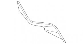 Front panel molding central Toyota Camry v70 18-24 dark gray