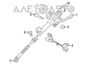 Steering shaft for Hyundai Sonata 15-19