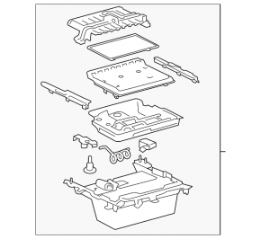 Box pocket center console Toyota Camry v70 18-24 missing plug