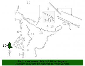 BMW i3 14-21 Windscreen Washer Motor Crack