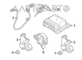 Airbag sensor front right Alfa Romeo Giulia 17-