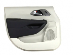 Door trim card front left Chrysler Pacifica 17-20 gray with black leather