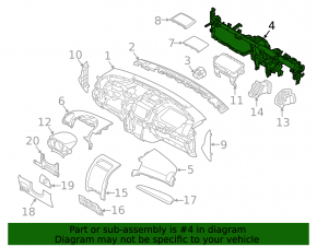 Under-torpedo pipe reinforcement Kia Sorento 11-13 prerest