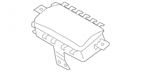 Hyundai Tucson 19-21 passenger airbag in the dashboard
