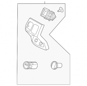 Rear center console trim with air vent deflector for Kia Sorento 21-24 HEV, PHEV, black