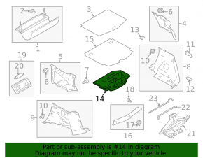 Tool kit set Nissan Versa Note 13-19