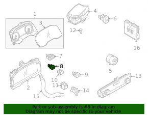 Mitsubishi Outlander 22-25 Head-Up Display Switch