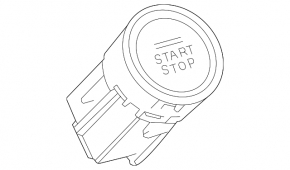 Ignition button Start-Stop Toyota Venza 21- blue
