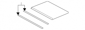 Glass hatch Audi Q5 8R 12-17 rear