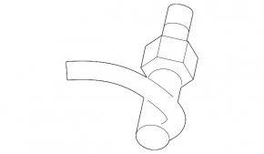 Lambda probe left first Porsche Cayenne 958 11-17 4.8 Turbo