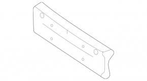 Platform for number plate of front bumper Mercedes W167 GLE 350 450 20-23
