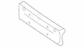 Platform for number plate of front bumper Mercedes W167 GLE 350 450 20-23