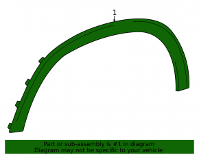 Front left fender arch trim for Mercedes X167 GLS 450 20-23