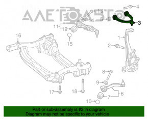Upper front right control arm Mercedes W213 E 17-23