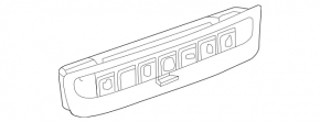 Mercedes GLA 15-20 Front Panel Button Block