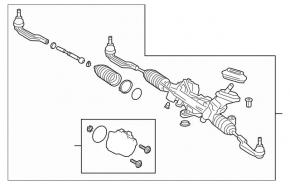 Mercedes X247 GLB 20-26 electric steering rack