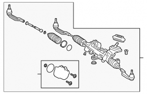Mercedes X247 GLB 20-26 electric steering rack