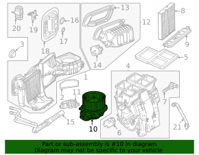 Mercedes A-Class V177 19-22 Heater Fan Motor