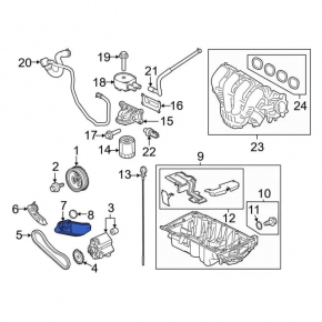 Oil pickup Ford Fusion mk5 13-20 2.5 type 2