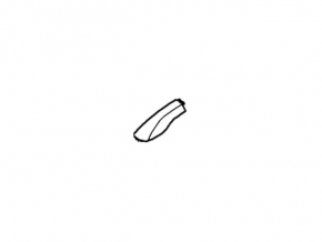 Front right longitudinal railing trim Ford Explorer 11-15 pre-rest black, scratches