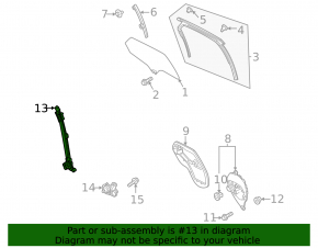 Window lifter with motor rear right Mazda CX-30 20-