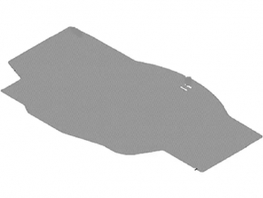 Lincoln MKZ 13-20 hybrid trunk floor mat, black