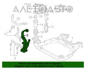 Front left hub axle Mazda6 03-08 with casing