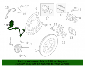 ABS sensor rear left Ford Explorer 20-