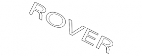 The ROVER emblem on the hood of the Land Rover Range Rover 13-21 is gray.