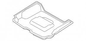 Volvo XC60 18-20 trunk trough trim black