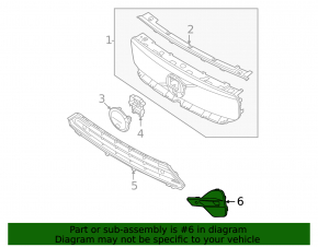 Volvo C40 22-24 right front bumper grille, gloss black, under fog lights