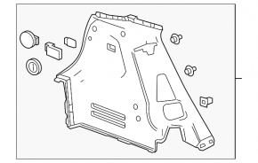 Right arch trim Chevrolet Bolt 17-21