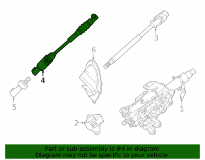 Lower steering joint Lexus LX 22-26