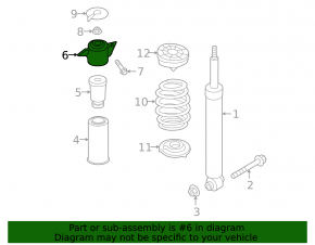 Rear left shock absorber support for Audi E-Tron 19-23