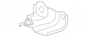 Steering rack bracket left Lexus IS 14-24 RWD