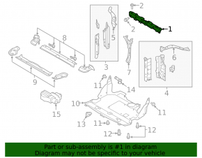 TV top bar Subaru Outback 20-